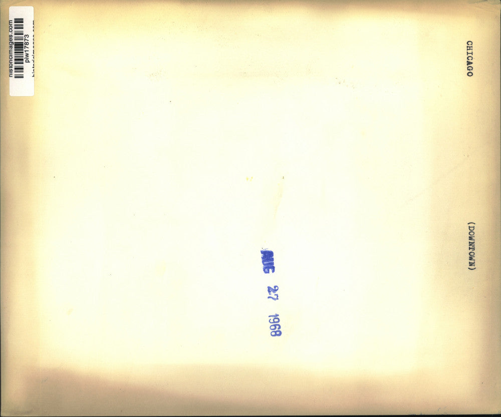 1968 Press Photo View of Michigan Avenue in Downtown Chicago, Illinois