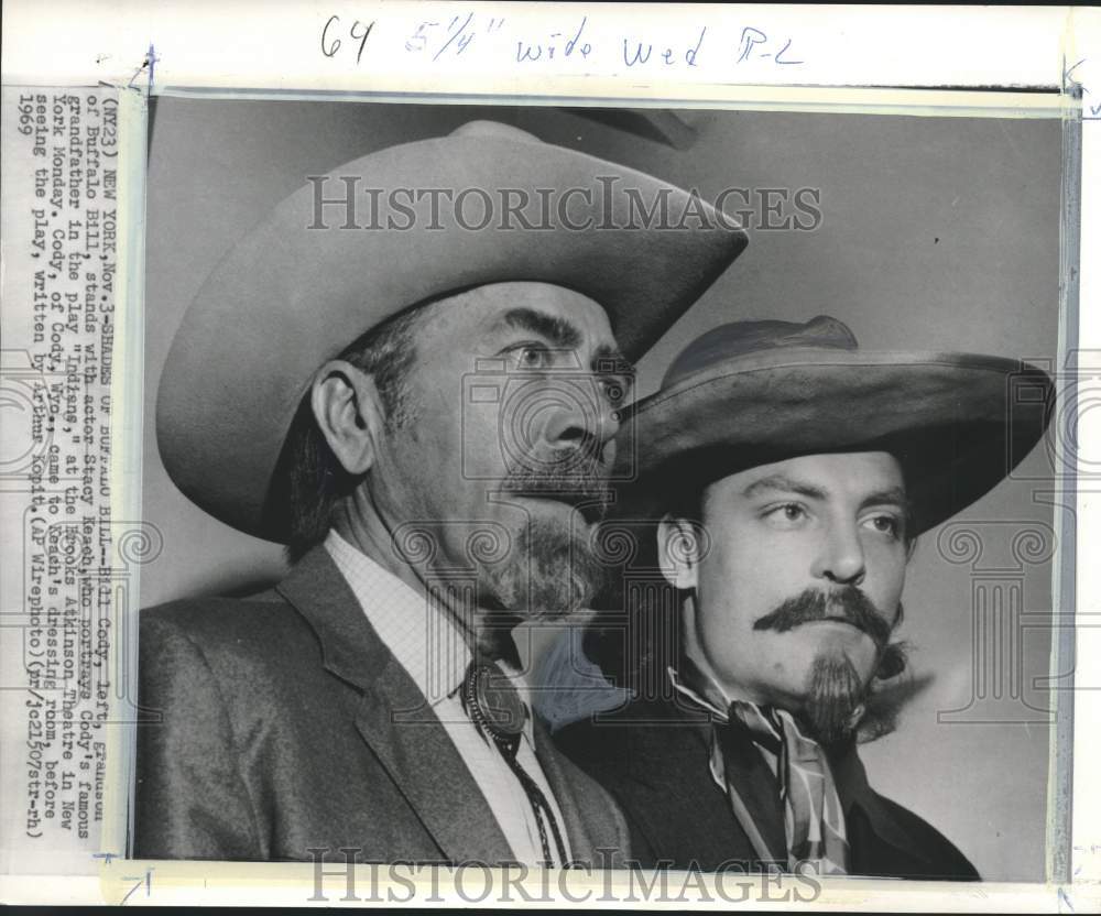 1969 Press Photo William F. &quot;Bill&quot; Cody, Grandson of Buffalo Bill in New York- Historic Images