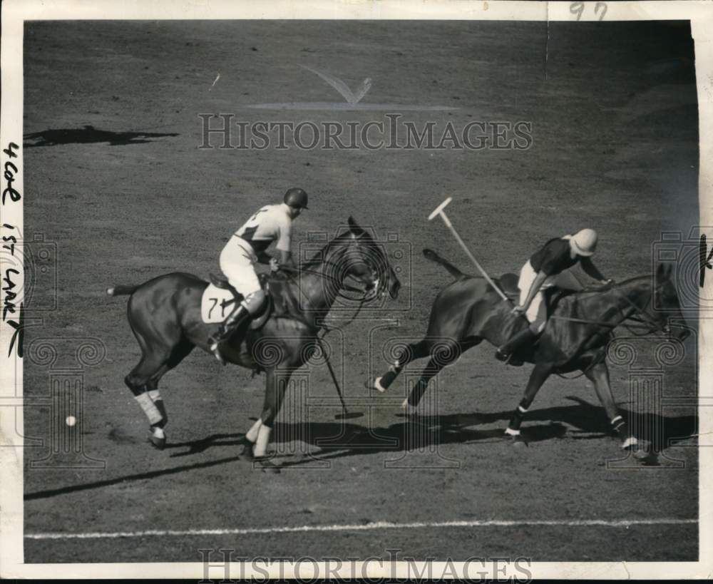 1949 Press Photo Mexico vs Argentina, National Open Polo Championships- Historic Images