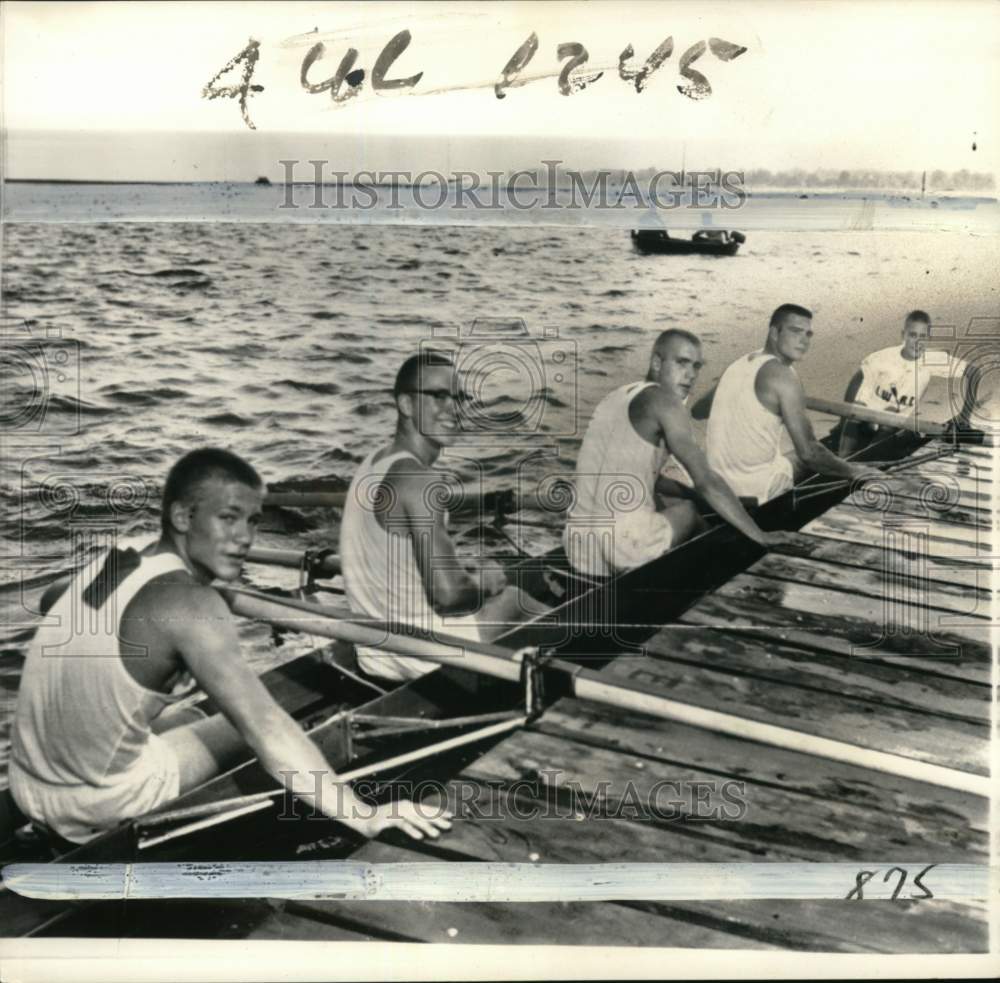 1962 Press Photo Lake Washington crew, National Amateur Rowing Championship, NY- Historic Images