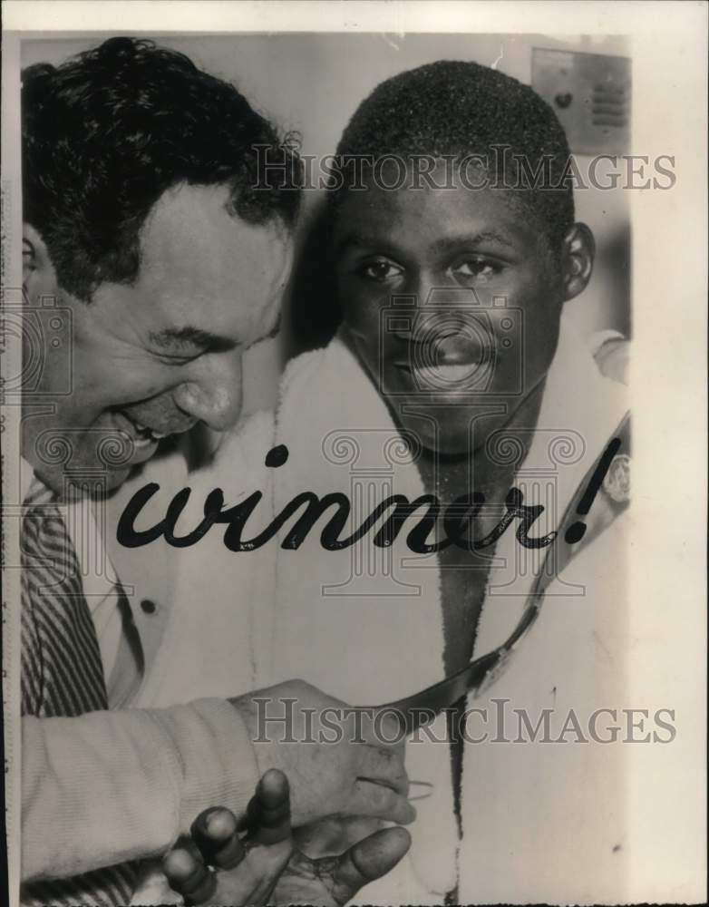 1954 Press Photo Boxer Kid Gavilan named Winner - pix13141- Historic Images