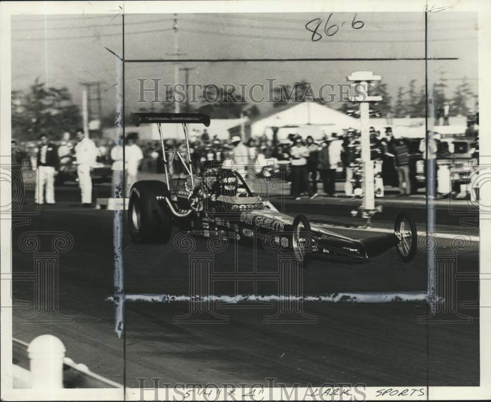 1973 Press Photo Race car driver Don &quot;Big Daddy&quot; Garlits, drag racing- Historic Images