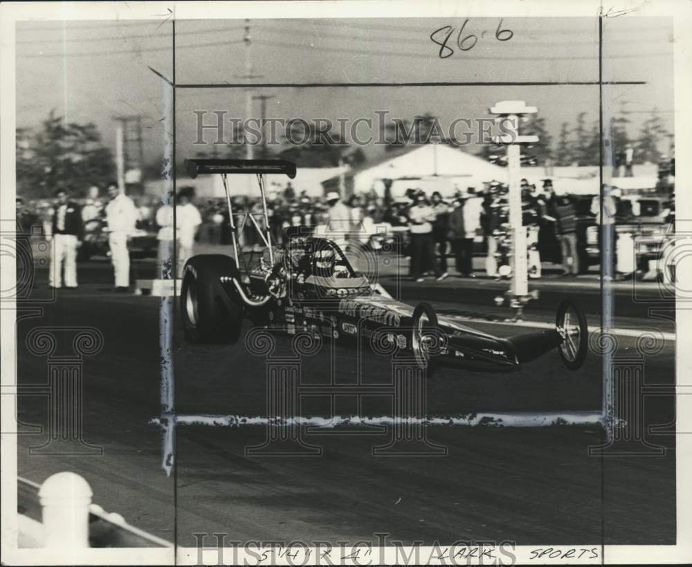 1973 Press Photo Race car driver Don "Big Daddy" Garlits, drag racing- Historic Images