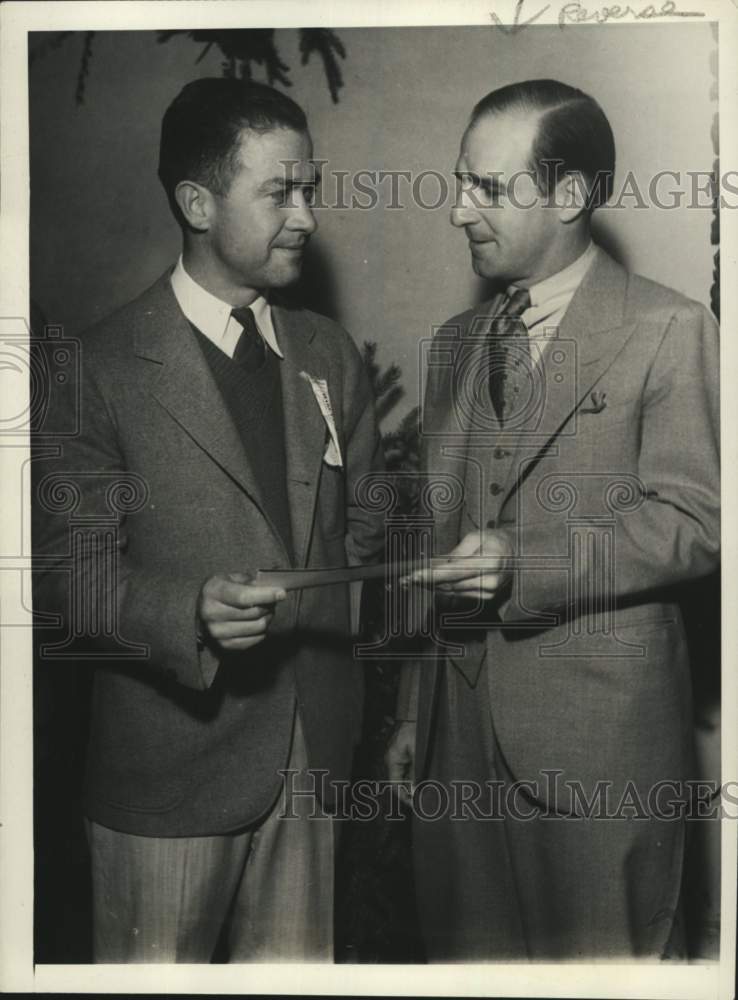 1931 Press Photo Golder Harry Cooper & Harlan Loud, Open golf championship, CA- Historic Images