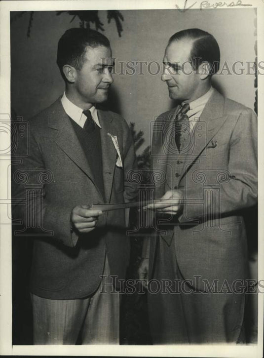 1931 Press Photo Golder Harry Cooper & Harlan Loud, Open golf championship, CA- Historic Images