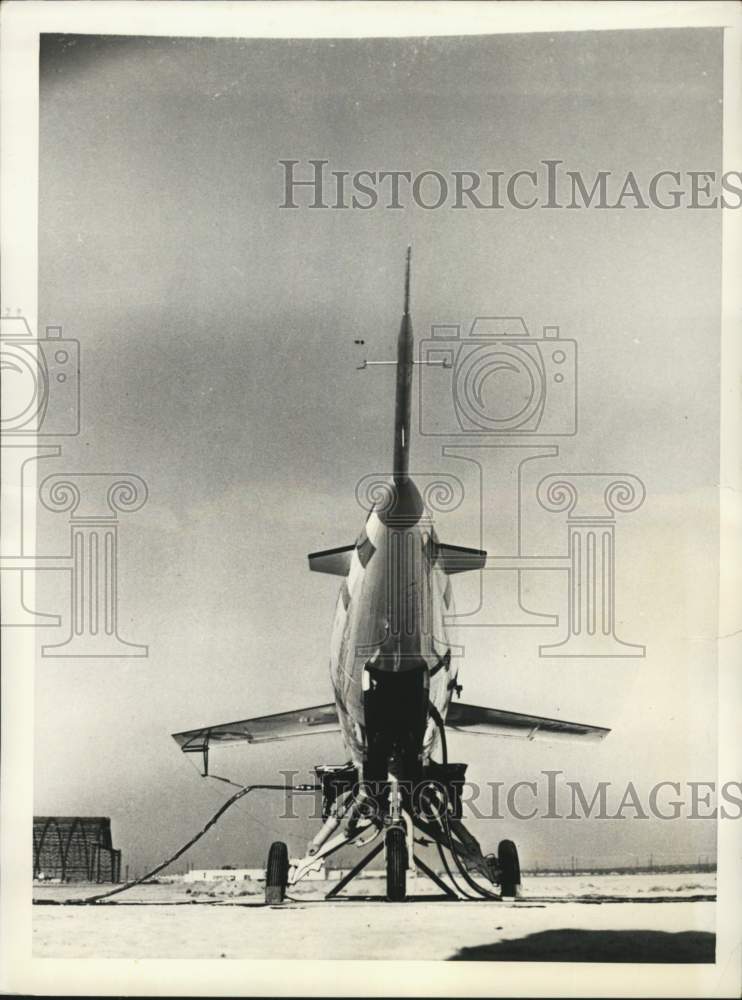 1957 Press Photo Navy&#39;s Regulus II missile, Washington, D.C. - pix15488- Historic Images