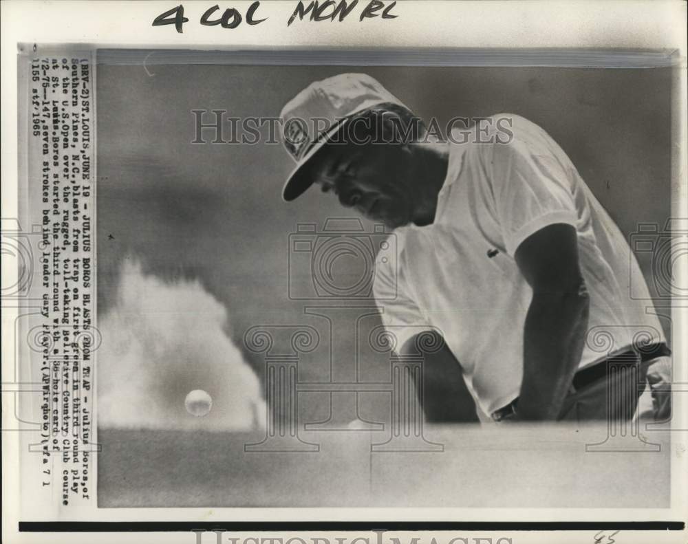 1965 Press Photo Golfer Julius Boros at United States Open, St. Louis, Missouri- Historic Images
