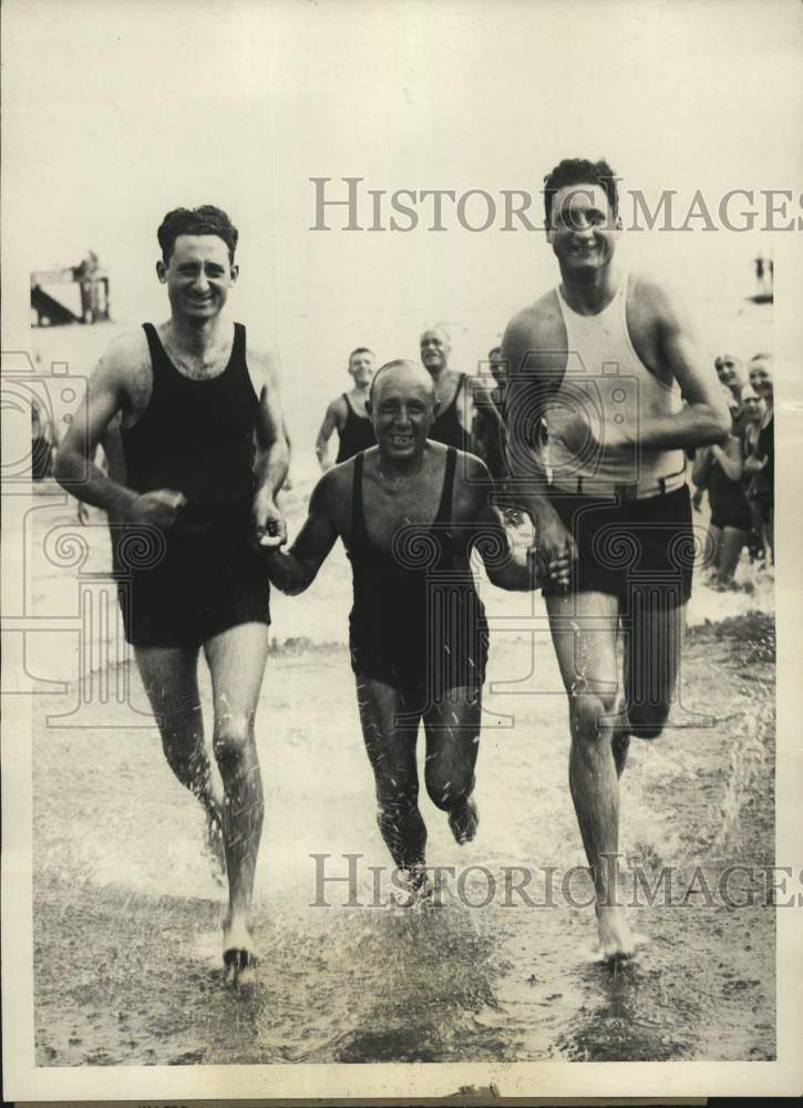 1929 Press Photo Boxer Vittorio Campolo, Philip Campolo &amp; Humbert Fugazy, NY- Historic Images