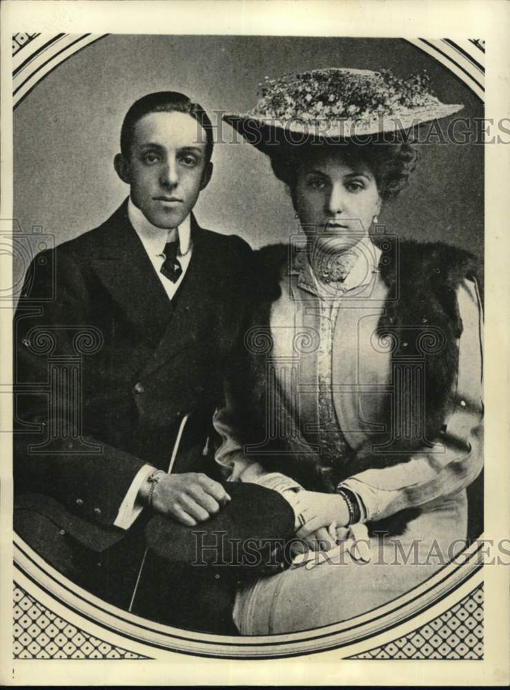 1906 Press Photo King Alfonso XIII & Queen Victoria Eugenie of Spain in London- Historic Images