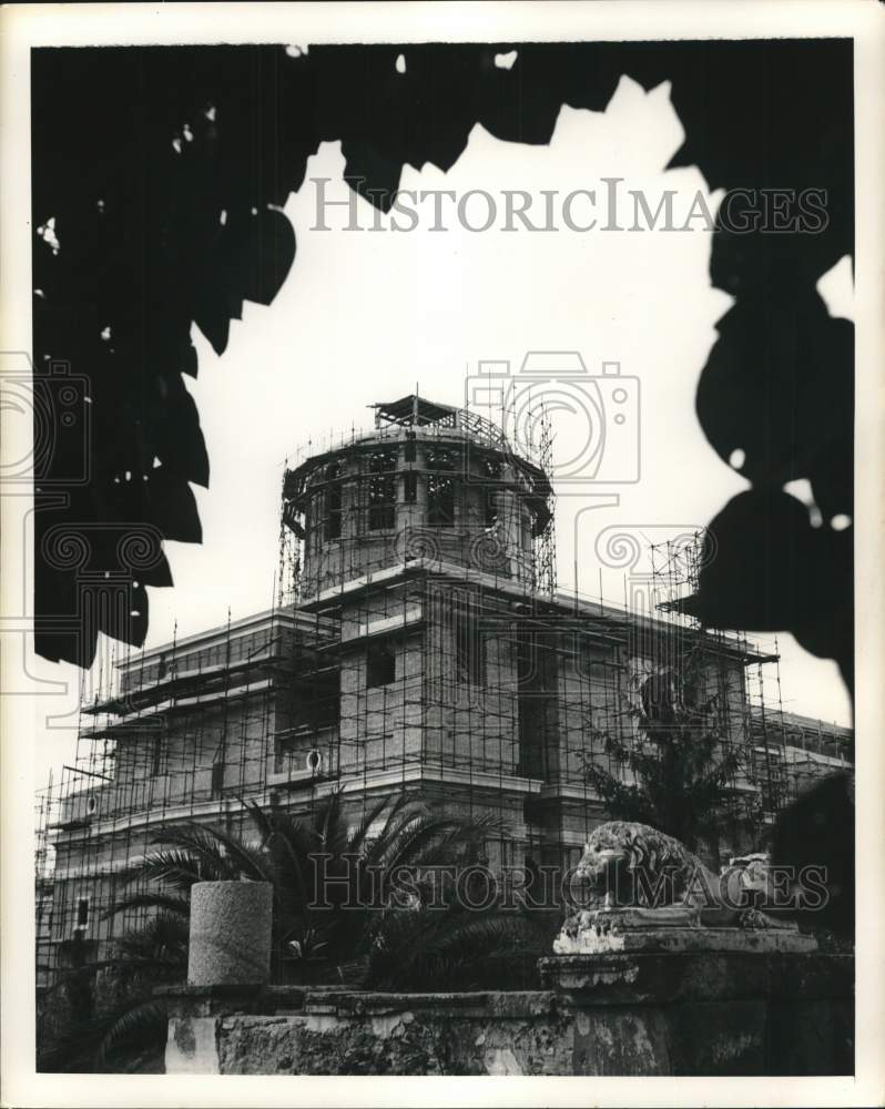 1949 Press Photo St. Eugene's Church construction in Vatican's Parioli District