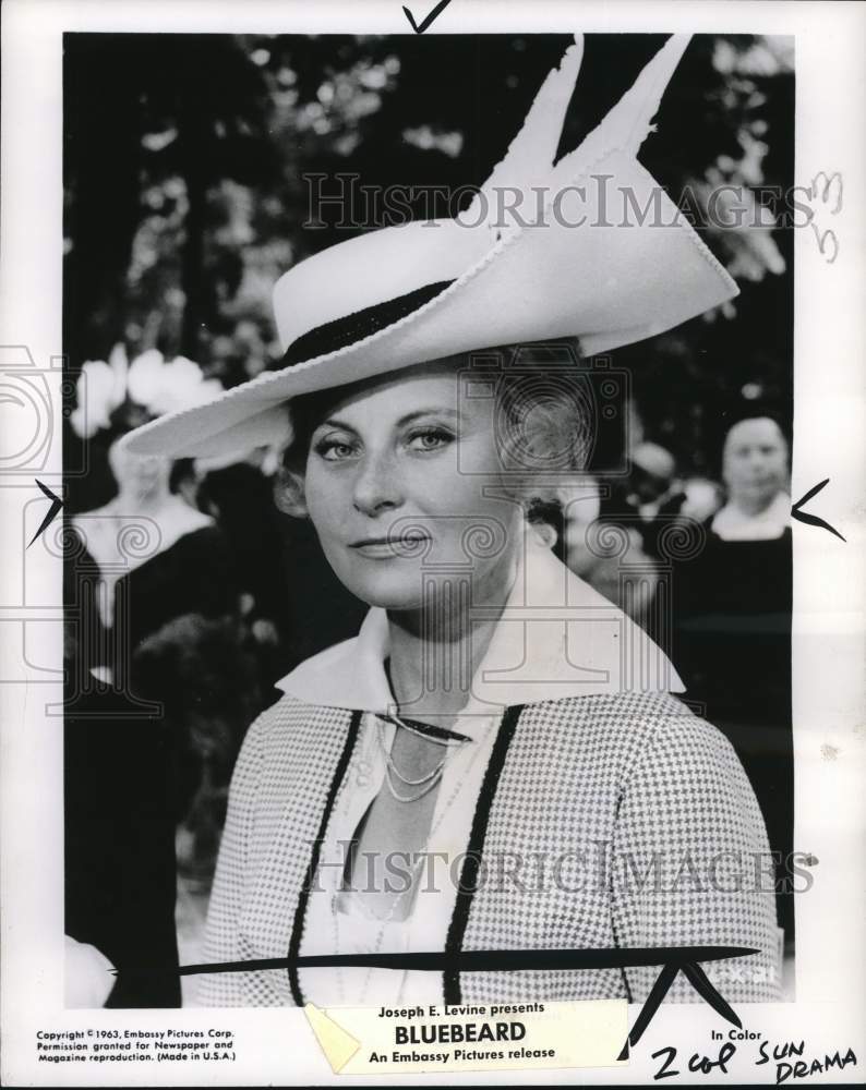 1963 Press Photo Actress Michele Morgan in &quot;Bluebeard&quot; - pix24930- Historic Images