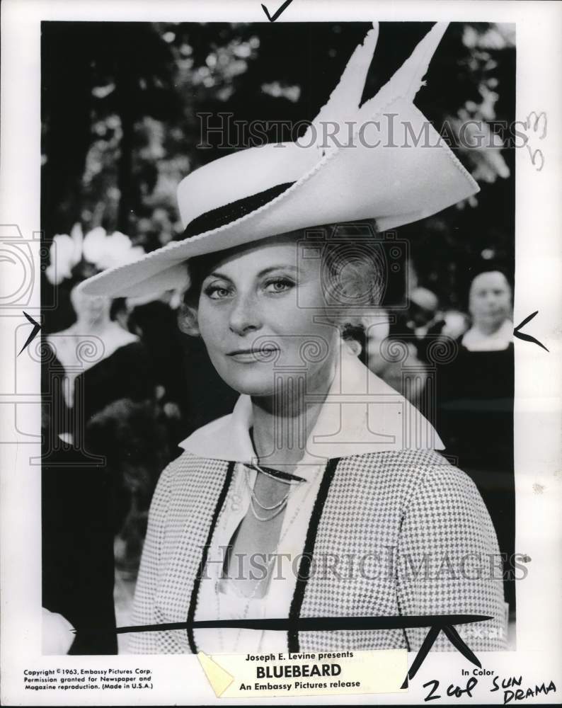 1963 Press Photo Actress Michele Morgan in "Bluebeard" - pix24930- Historic Images