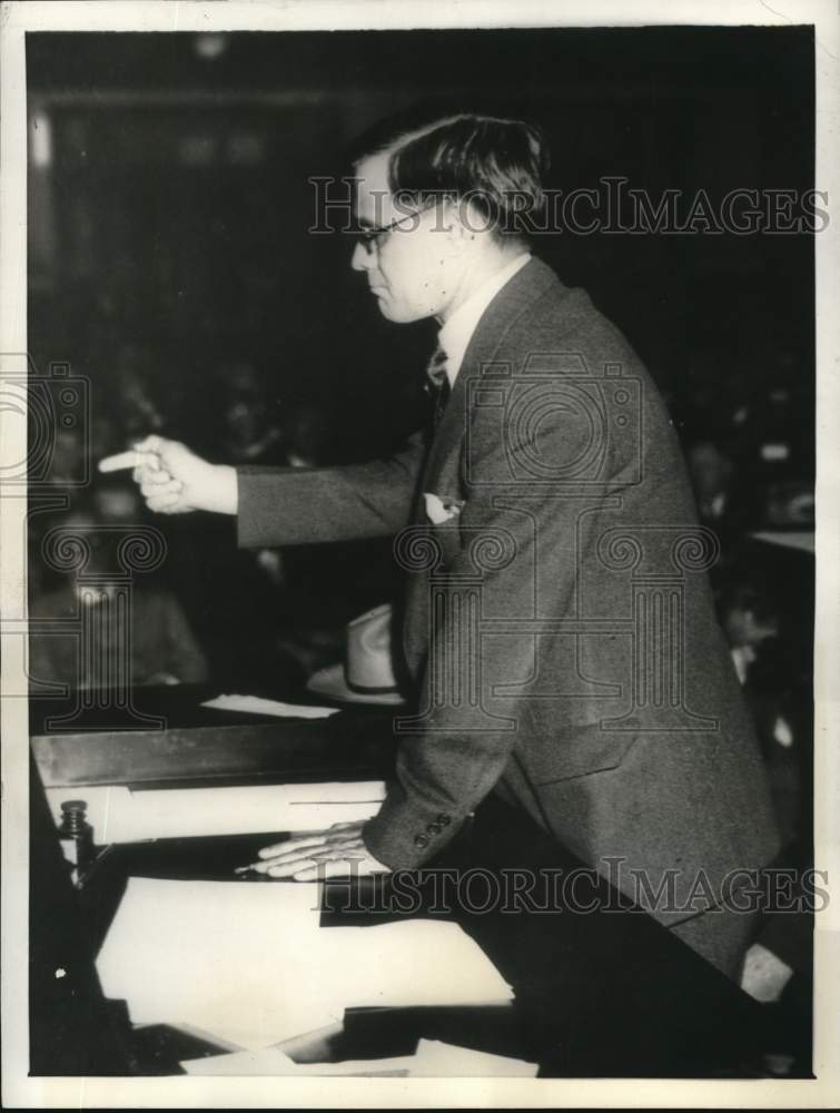 1935 Press Photo Georgia Governor Eugene Talmadge Speaks in Atlanta - pix26519- Historic Images