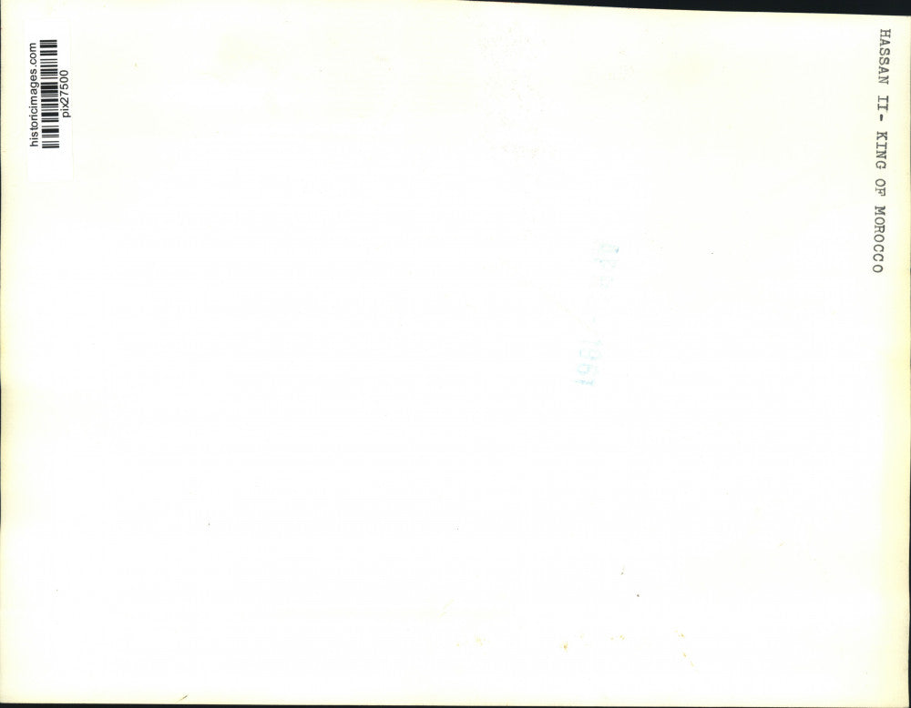 1961 Press Photo Yugoslav President Tito with King Hassan II in Morocco