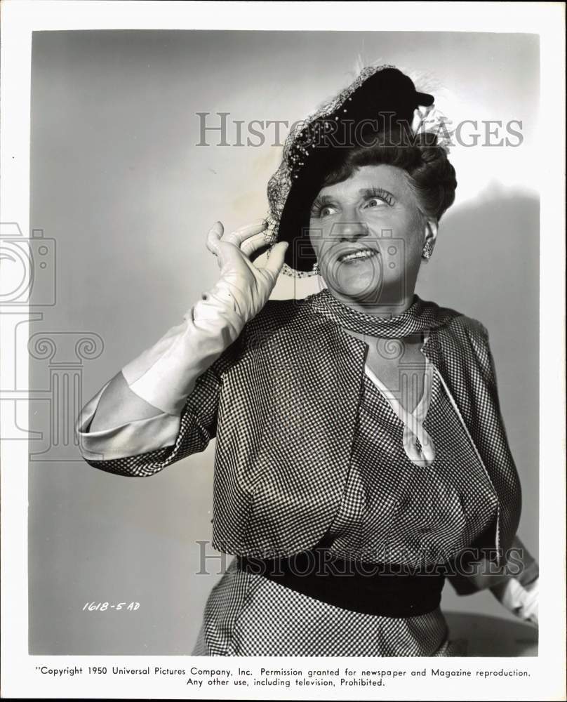 1950 Press Photo &quot;Ma and Pa Kettle Go to Town&quot; actress Marjorie Main - pix35566- Historic Images