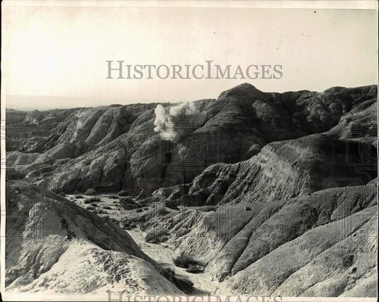 1925 Press Photo Aerial view of mountains at the Mojave Desert in California- Historic Images