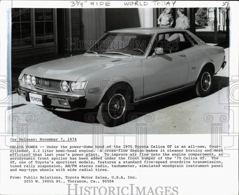 Load image into Gallery viewer, 1974 Press Photo 1975 Toyota Celica GT - pix37258
