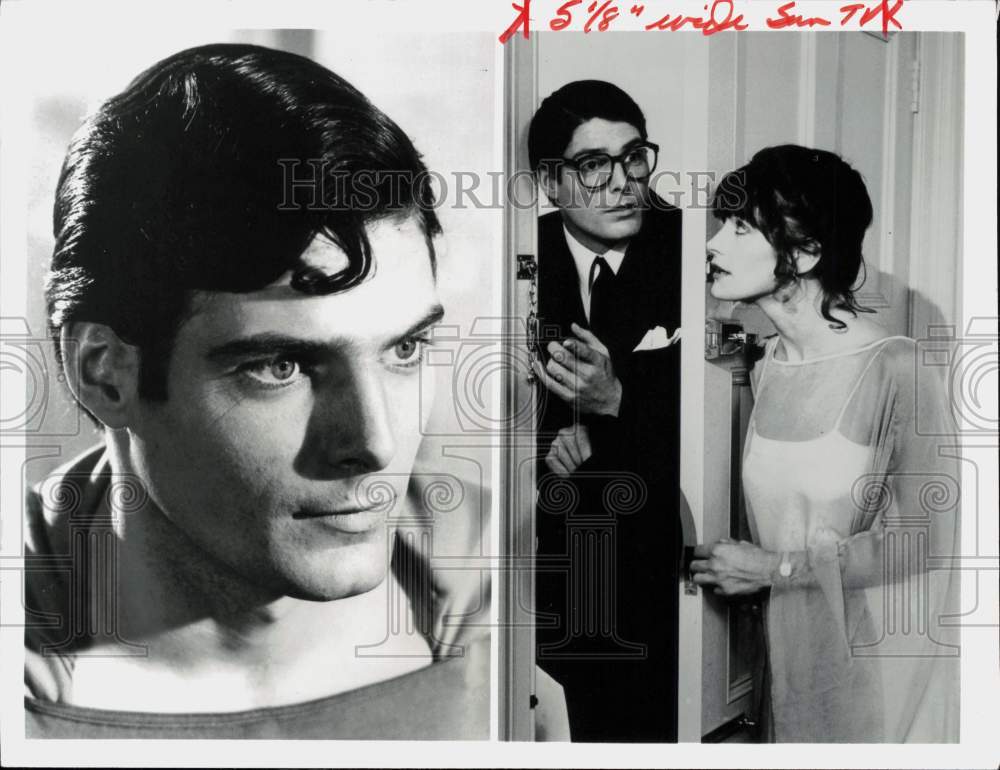 1982 Press Photo Actors Christopher Reeve & Margot Kidder star in "Superman"- Historic Images
