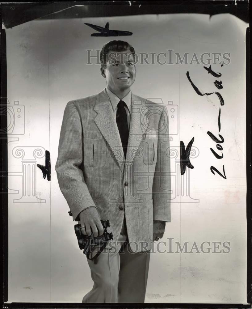 1950 Press Photo New for spring is this sportcoat and slacks combination- Historic Images