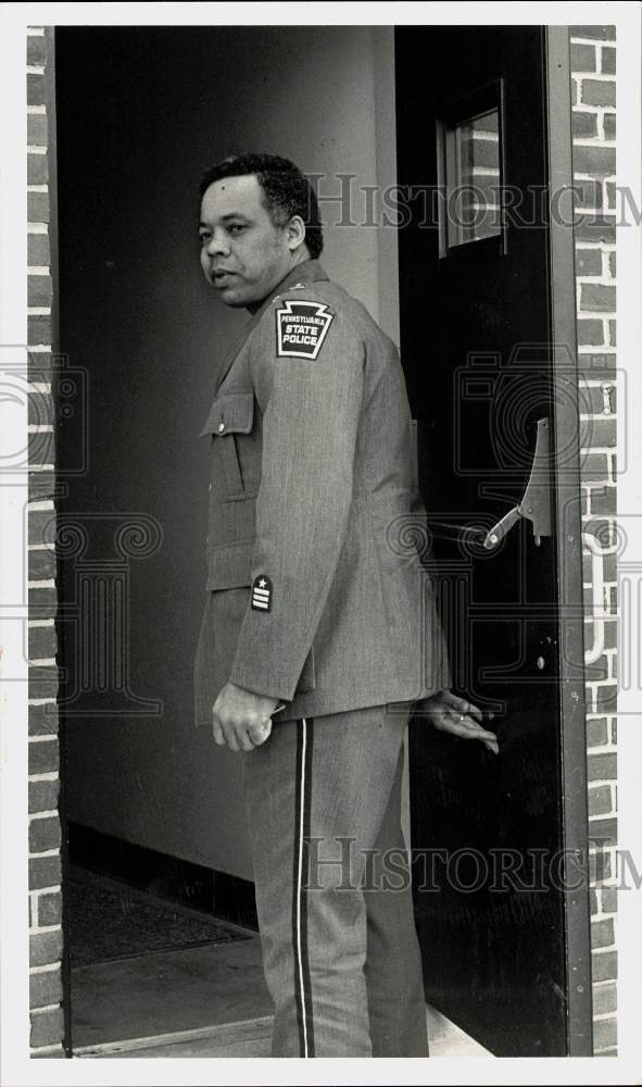 1986 Press Photo Lieutenant Russell Clanagan of the Pennsylvania State Police- Historic Images