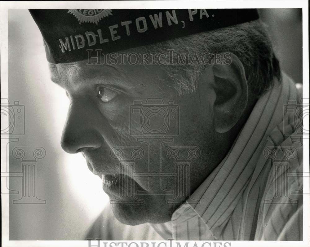 1990 Press Photo American Legion Member Dominic D. DiFrancesco in Middleton, PA- Historic Images