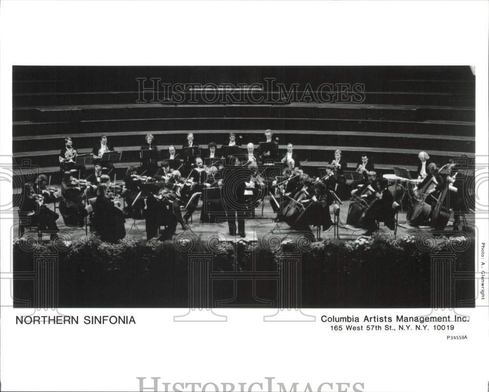 1992 Press Photo Northern Sinfonia Symphony Orchestra on Stage - pna06535- Historic Images