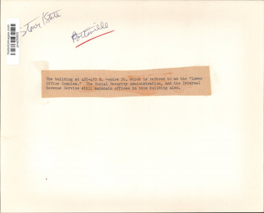 Press Photo Lower Office Complex Building on North Centre Street in Pottsville