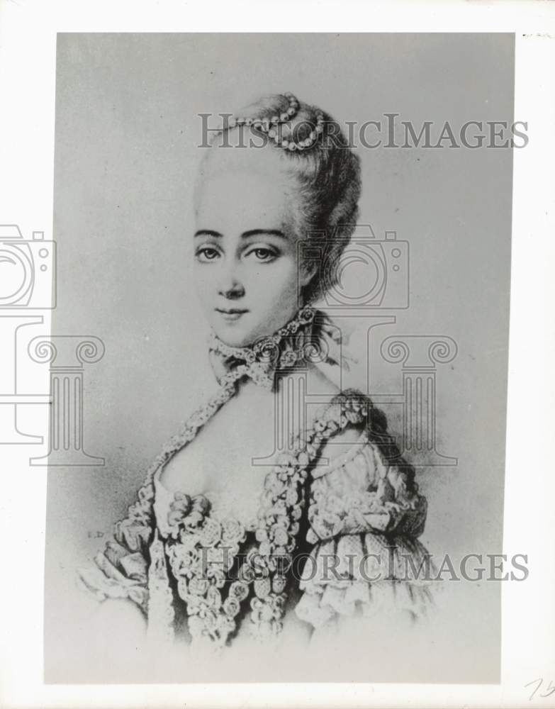 1954 Press Photo Illustration of Margaret of Provence of France - pna07196- Historic Images