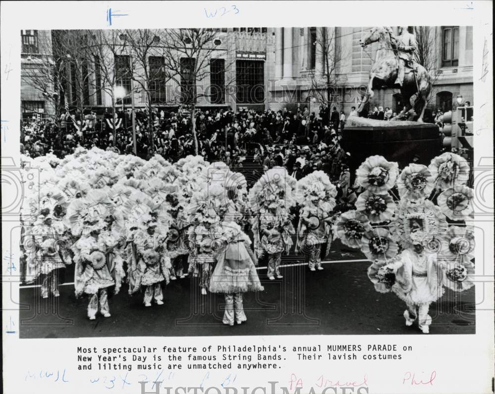Press Photo Mummers Parade on New Year's Day in Philadelphia, Pennsylvania