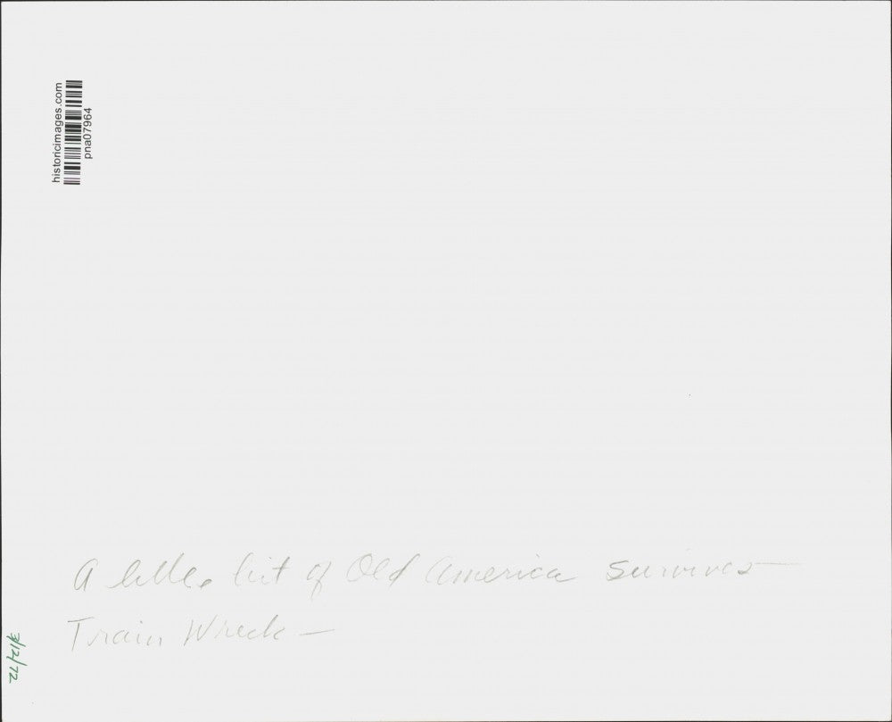 1972 Press Photo Americus Firefighters Hose Down Fire at Train Wreck - pna07964