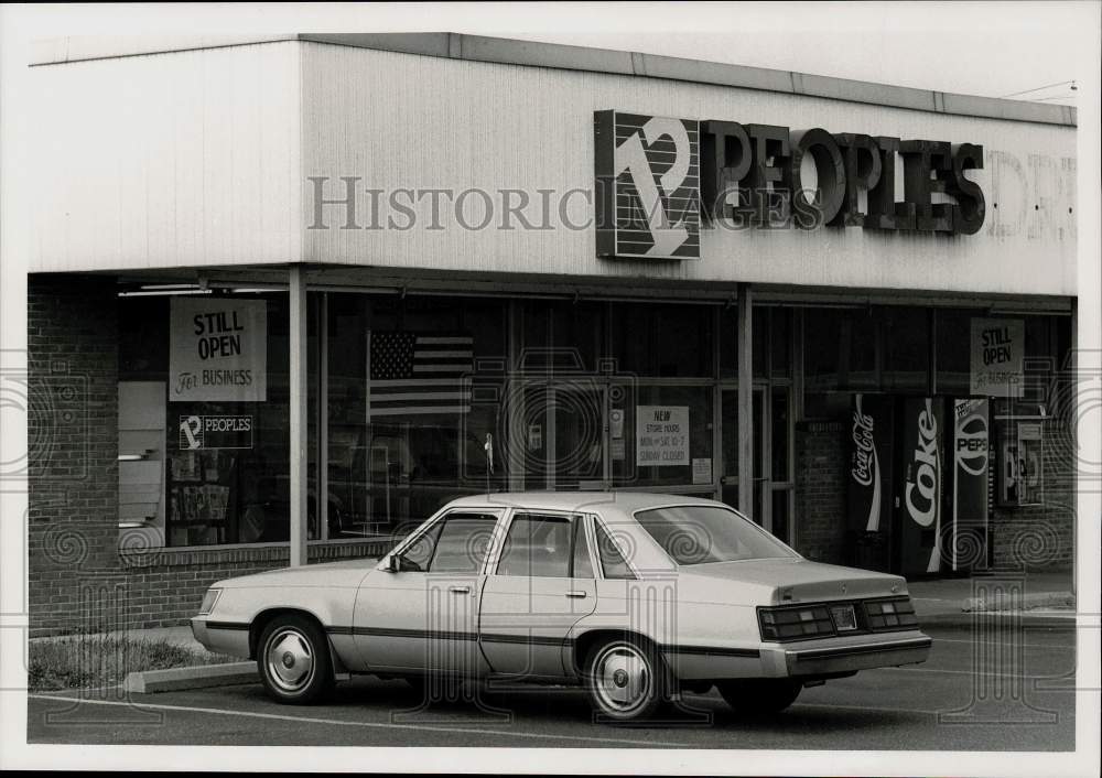 1991 Press Photo Peoples Drug Store Building on Derry Street in Swatara Township- Historic Images