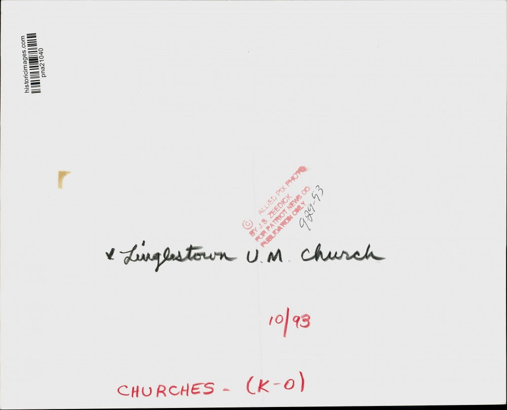 1993 Press Photo Exterior of Linglestown United Methodist Church Building