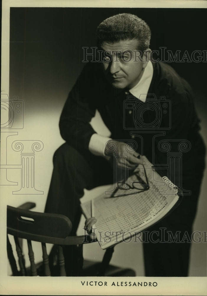 Press Photo Symphony conductor Victor Alessandro - saa00590- Historic Images