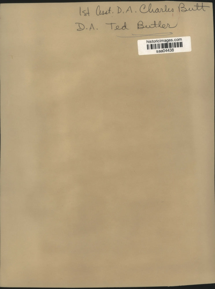 Press Photo District Attorney Ted Butler with District Attorney Charles Butt