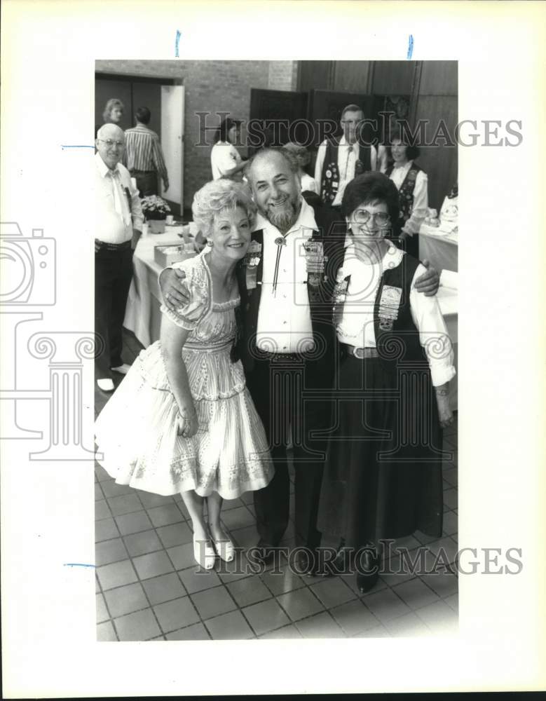 1991 Press Photo Buck Buchfeld and Others at Dance Association Convention- Historic Images