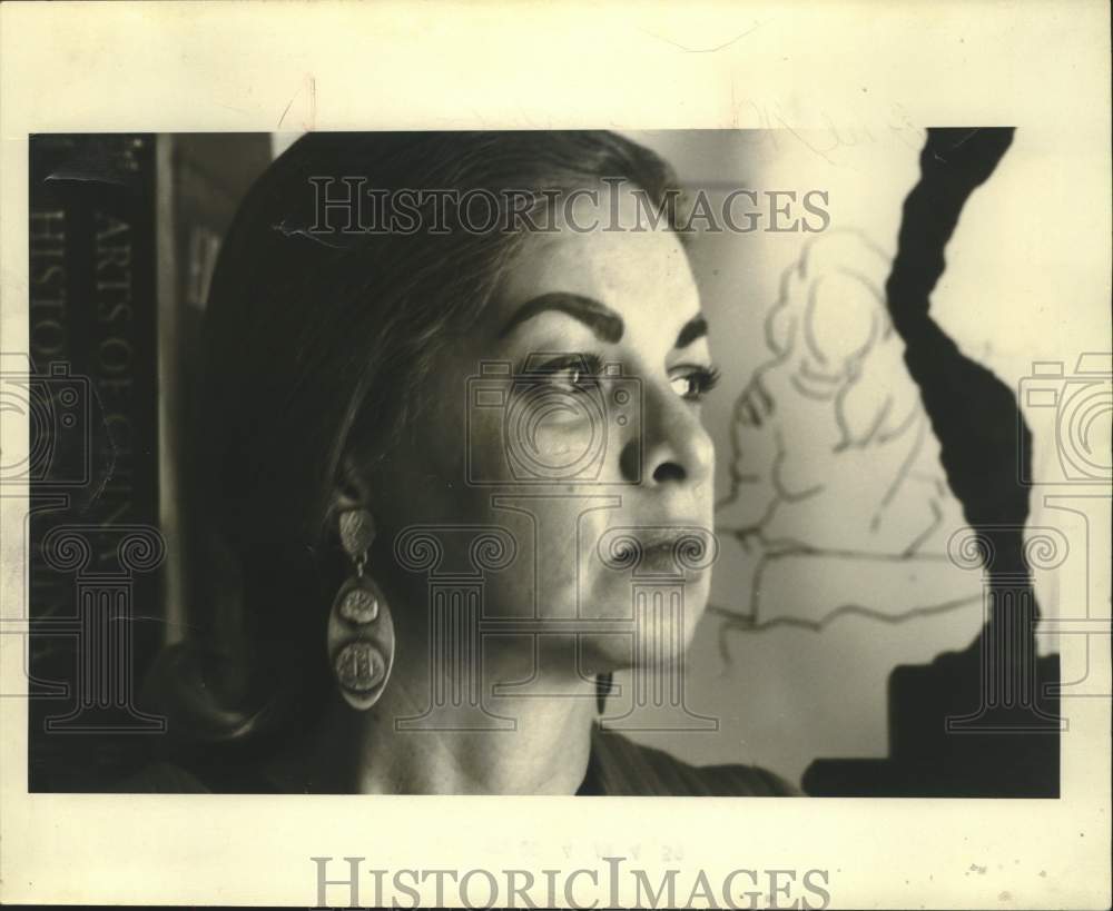 1970 Press Photo Ethel Dunn, Artist - saa09472