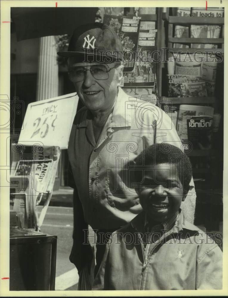 1984 Press Photo George Gobel, Gary Coleman, The Fantastic World of D.C. Collins- Historic Images