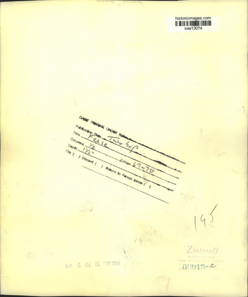 1966 Press Photo Clyde Feese - saa13074