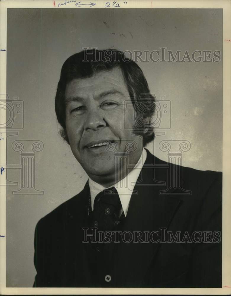 1977 Press Photo Jerry Franklin, Disc Jockey and news director, Texas- Historic Images