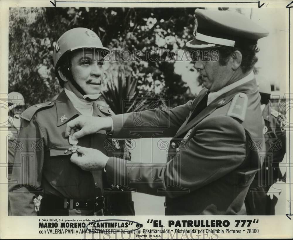 1978 Press Photo Actor Mario Moreno "Cantinflas" in "El Patrullero 777" Movie- Historic Images