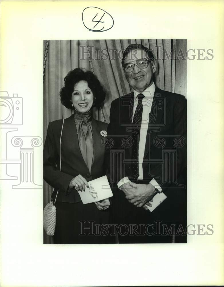 1988 Press Photo Rose and Diego Pena at reception for Sam Madrid, Texas- Historic Images