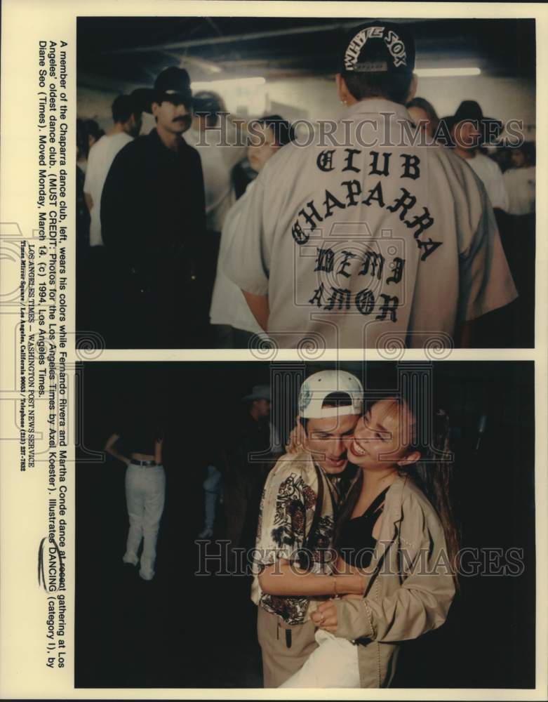 1994 Press Photo Chaparra Dance Club Members at Los Angeles Club - saa19055- Historic Images