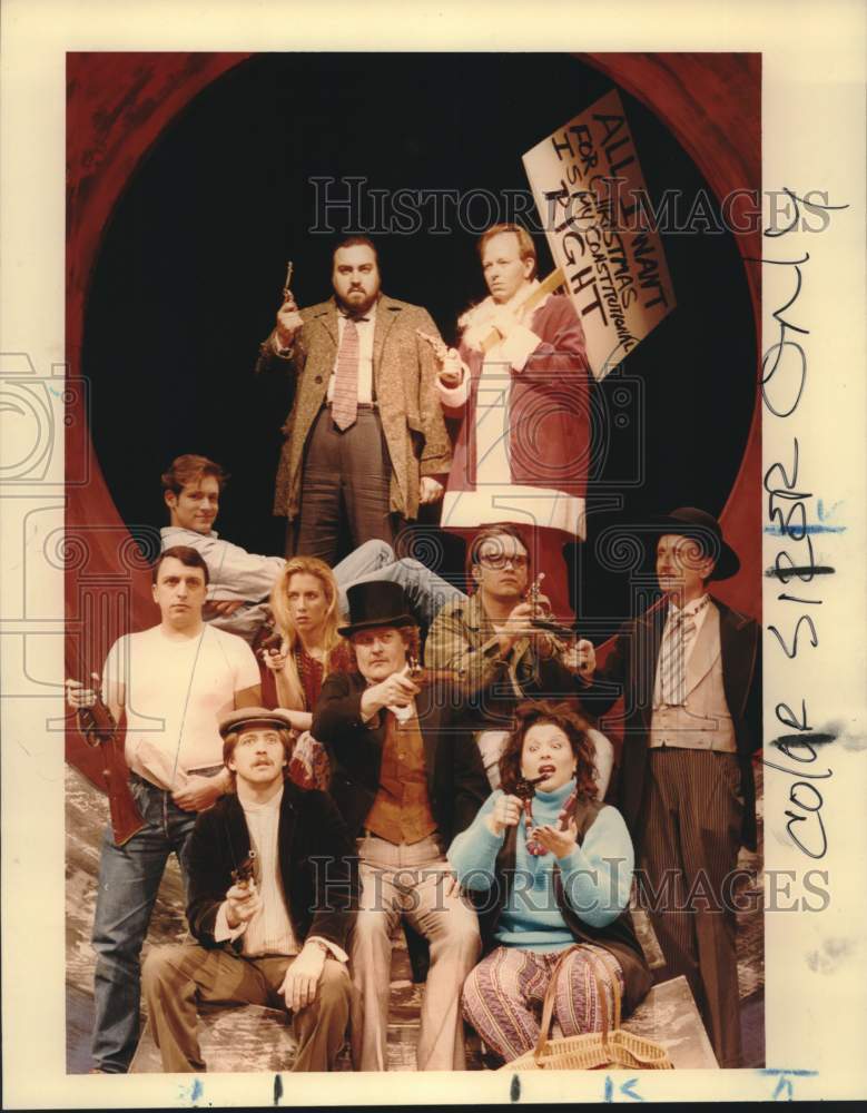 1993 Press Photo Alamo City Theater Cast of Actors for &quot;Assassins&quot; Play- Historic Images