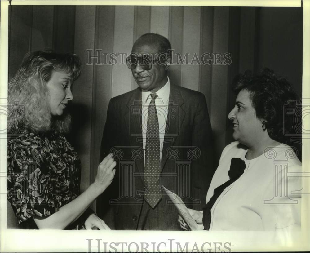 1989 Press Photo Farewell Party for Palo Alto College president, Texas