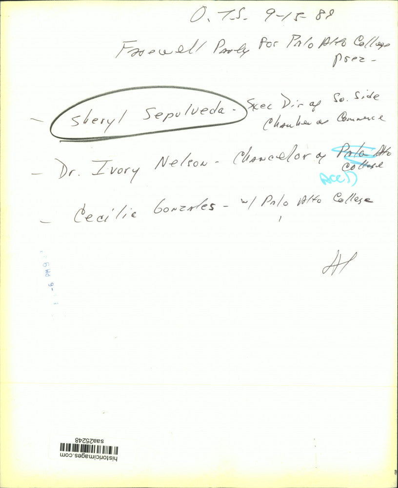 1989 Press Photo Farewell Party for Palo Alto College president, Texas