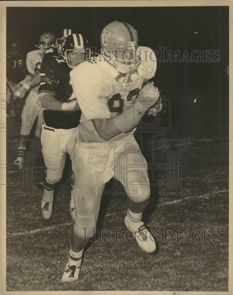 1974 Press Photo High School football players during second quarter of game- Historic Images