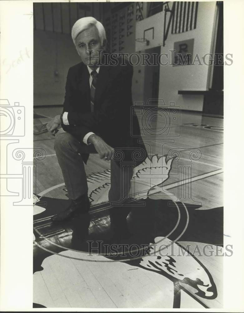 1989 Press Photo Don Scott, Randolph High School basketball coach, Texas- Historic Images