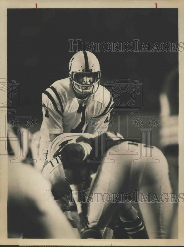 1977 Press Photo #7 Bert Jones, quarterback of Baltimore Colts football team- Historic Images