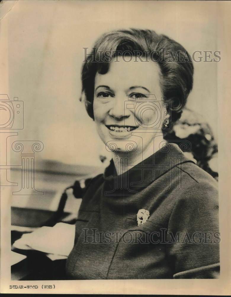 1968 Press Photo Rose Mary Woods, Secretary to President Richard Nixon