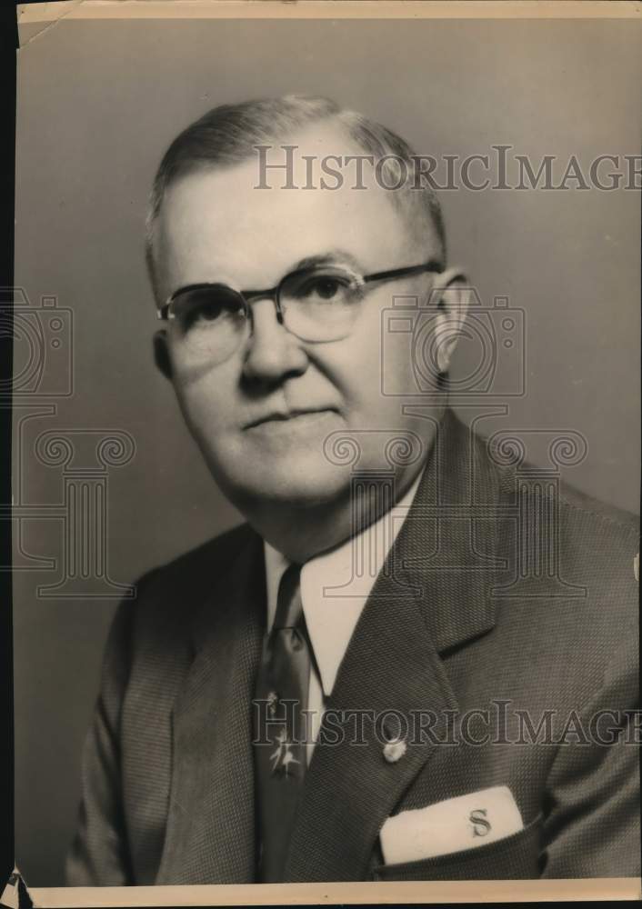 Press Photo O. P. Schnabel, Jefferson Standard Life Insurance Company, Texas